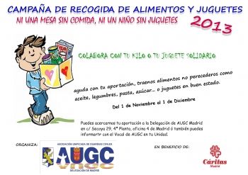 Iª Campaña Solidaria AUGC Madrid