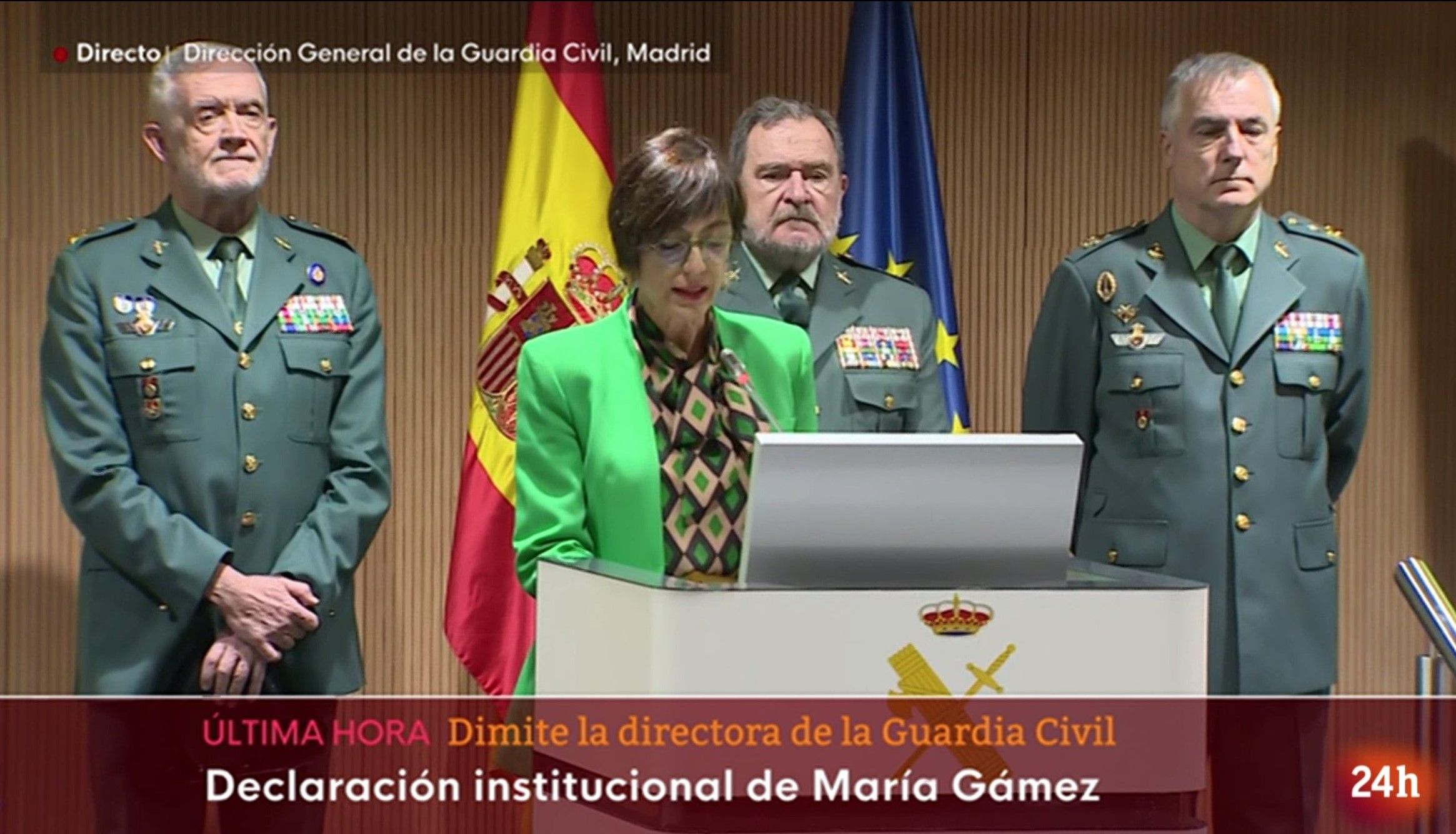 El azote de la corrupción provoca la dimisión de la Directora General de la Guardia Civil