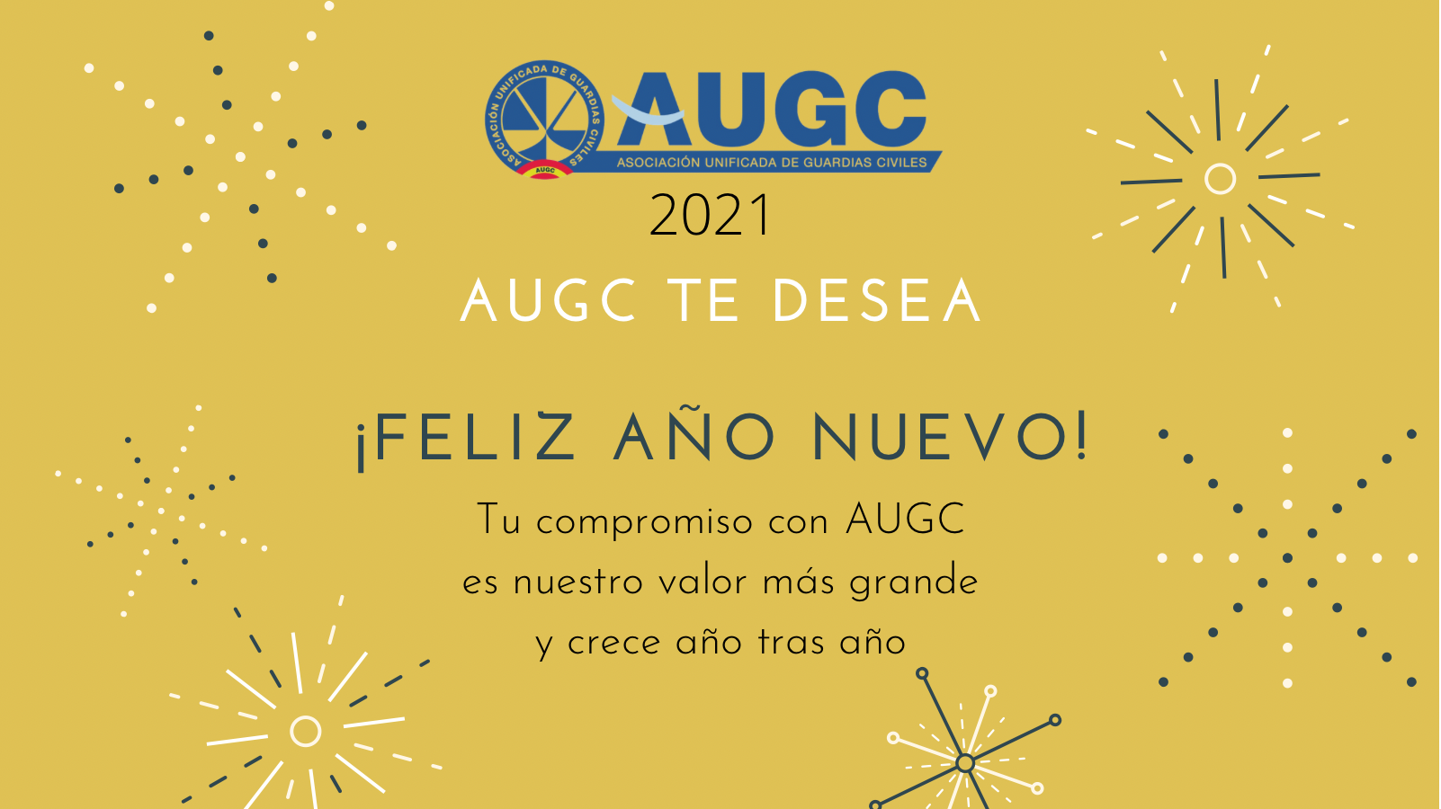 AUGC te desea Feliz Año Nuevo, repasa lo sucedido en este año que finaliza y los retos para el próximo año 2021
