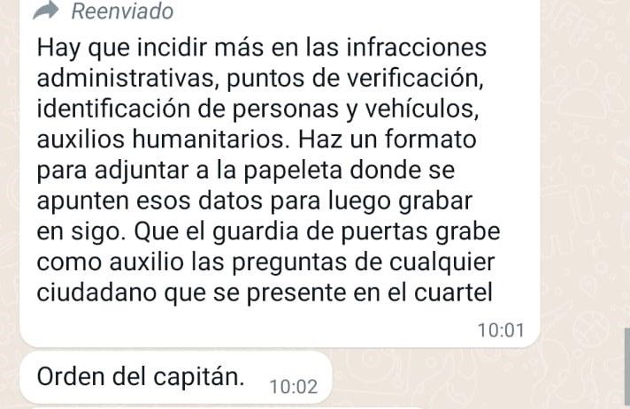 AUGC Huelva pide al Coronel Jefe de la Comandancia que ordene una investigación por la remisión del contenido de un WhatsApp grupal