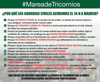 La negativa de la Delegación del Gobierno no frenará la #MareadeTricornios