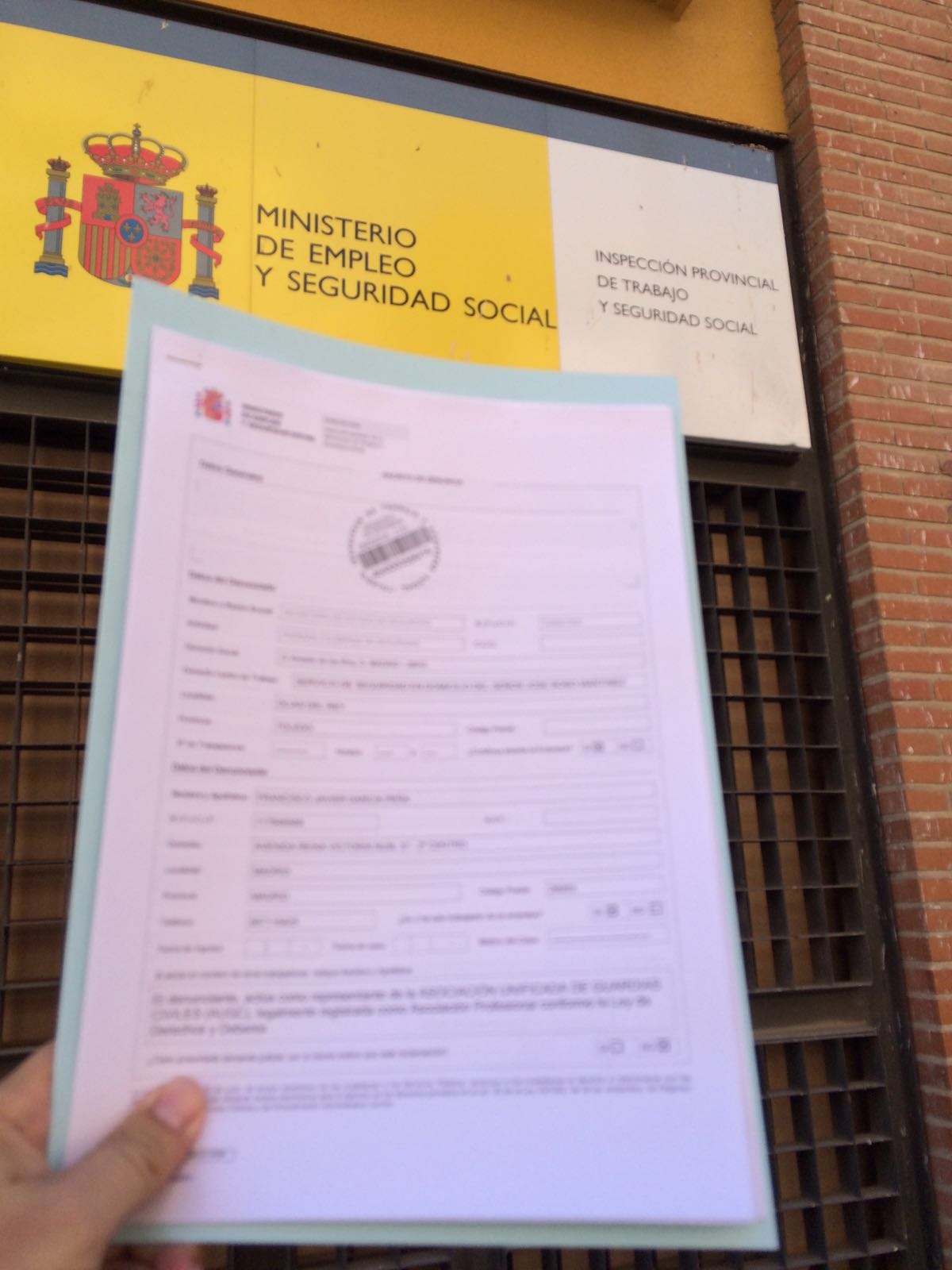 AUGC denuncia ante la Inspección de Trabajo las deplorables condiciones laborales de los guardias civiles que protegen a José Bono