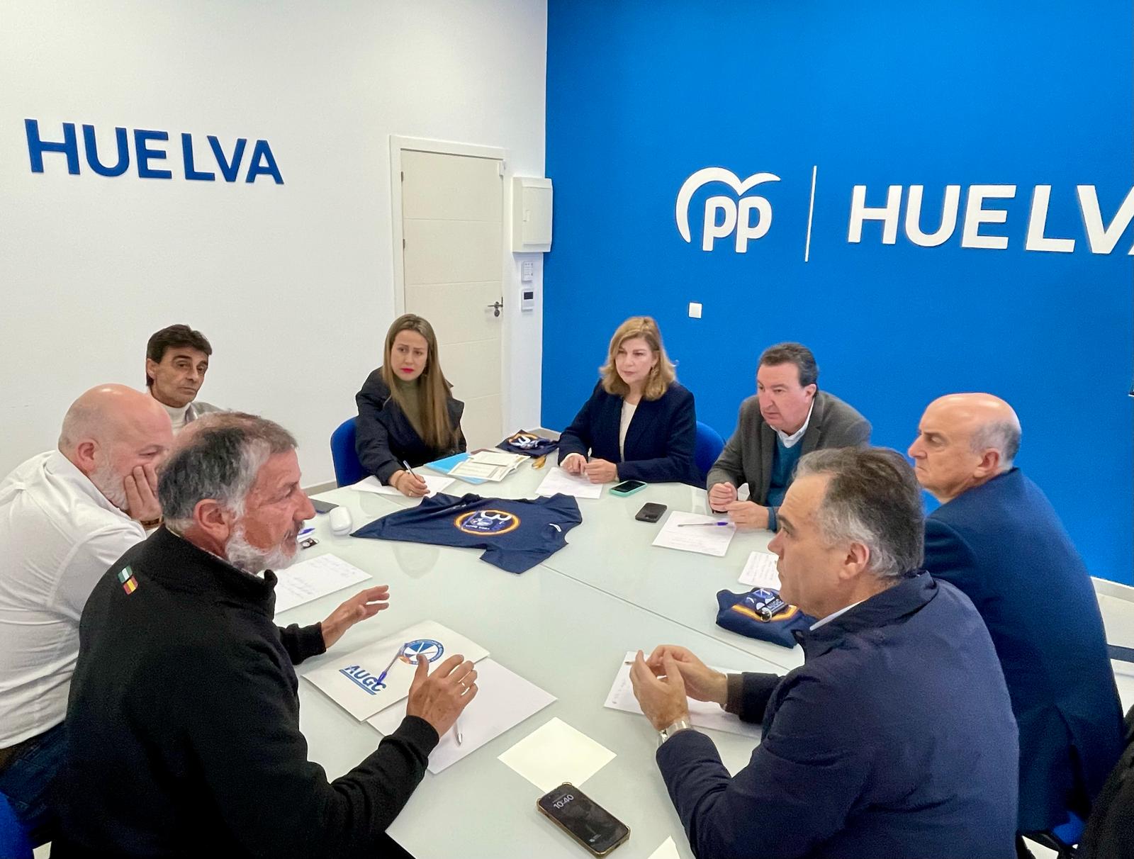 AUGC y SUP trasladan la problemática existente para los guardias civiles y policías en la provincia de Huelva a los parlamentarios del PP