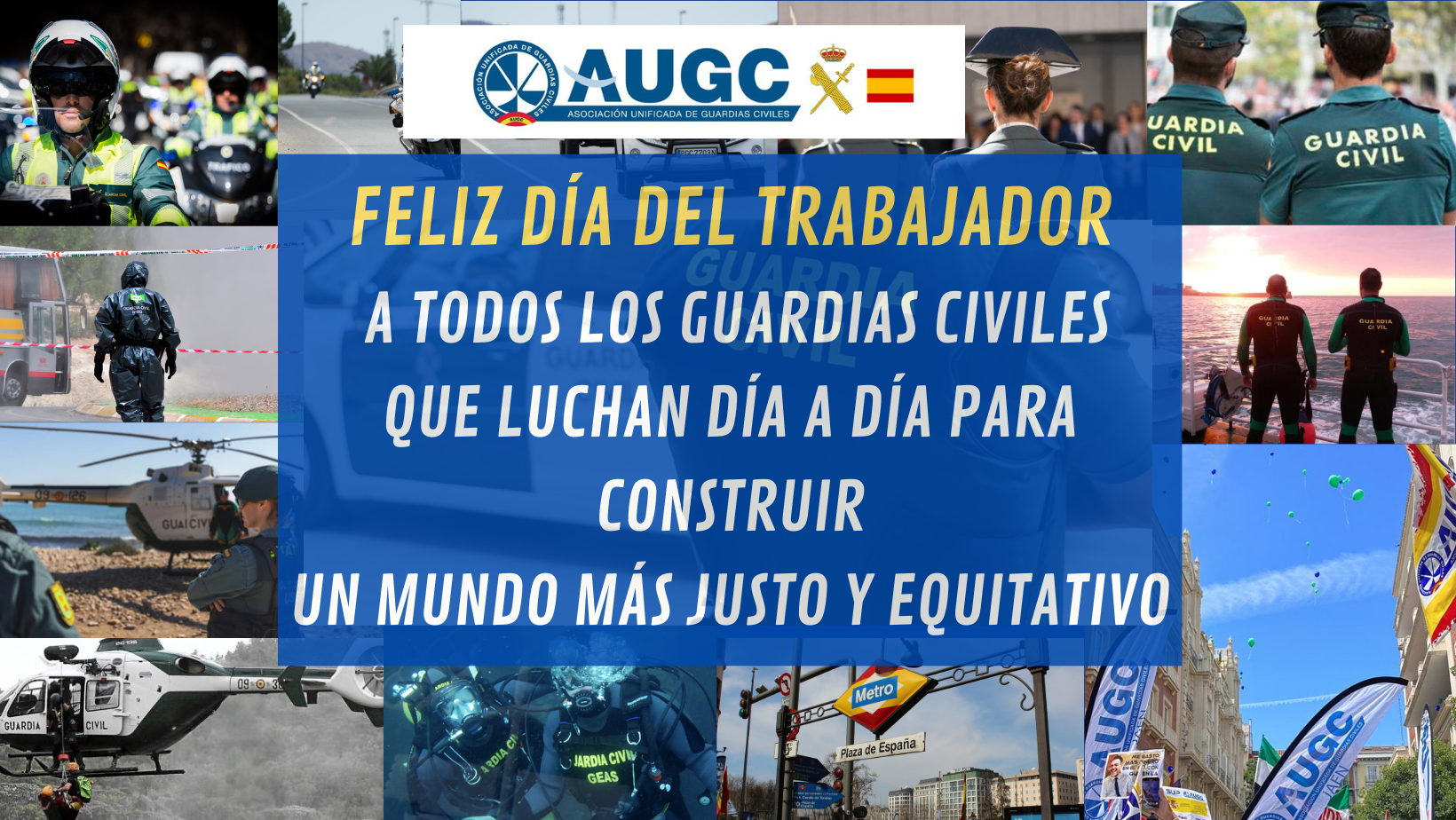 Los guardias civiles reclaman el pleno reconocimiento de sus derechos como trabajadores en el Día Internacional del Trabajador