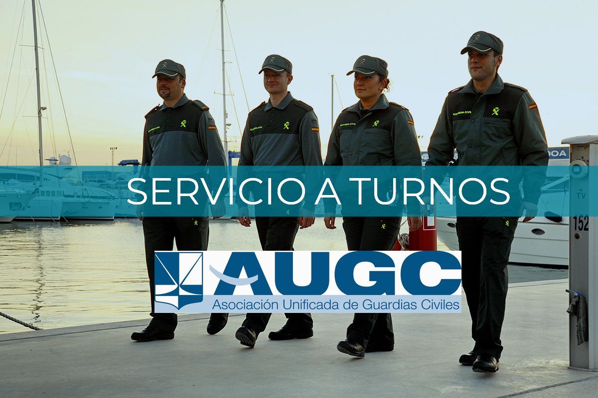 AUGC denuncia que un guardia civil sigue siendo el único funcionario de policía que carece de turnos de trabajo