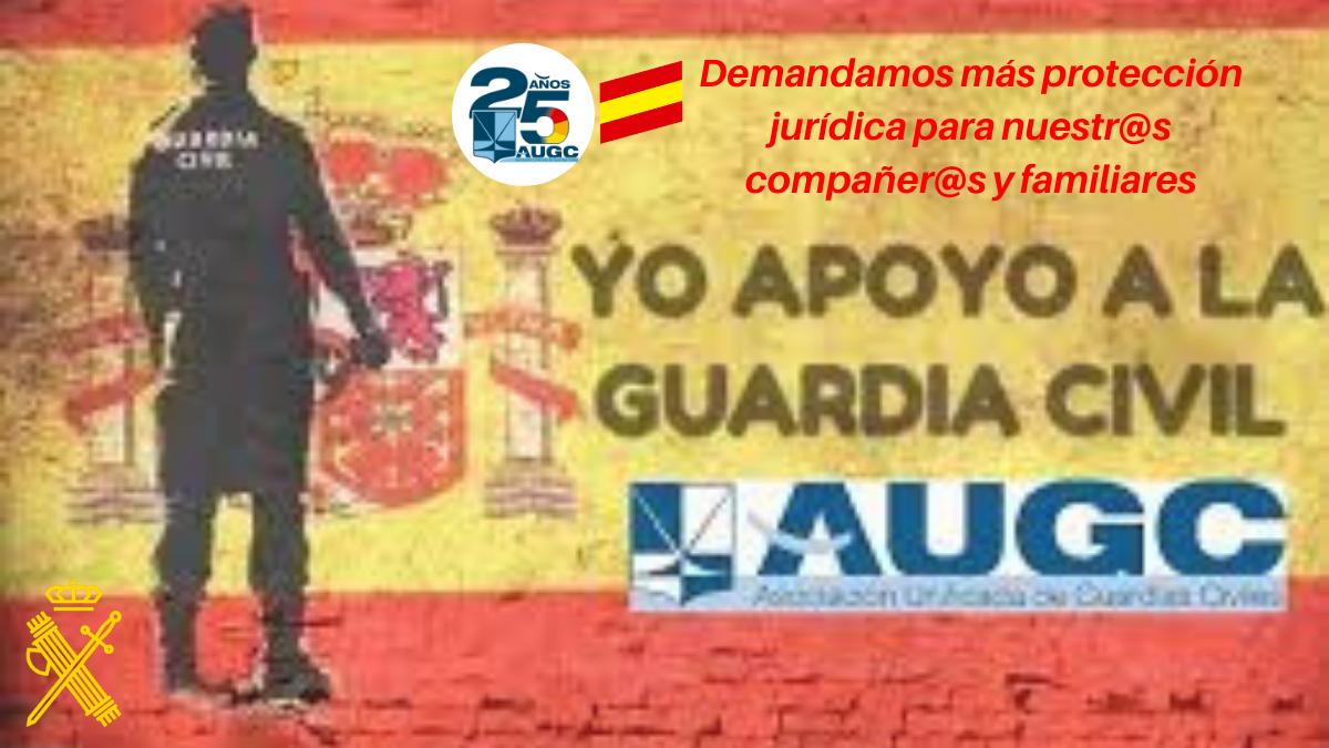 AUGC reclama mayor protección judicial ante las agresiones que sufren los guardias civiles y sus familiares