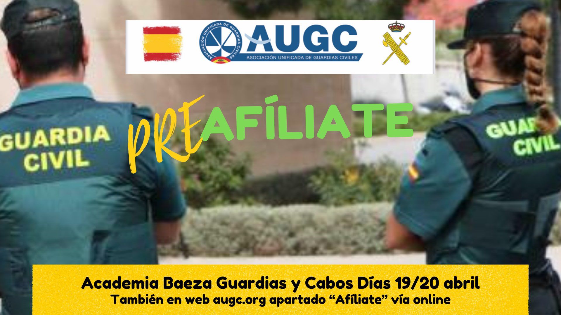 La Asociación Unificada de Guardias Civiles a disposición de los compañeros de la Academia de la Guardia Civil de Baeza