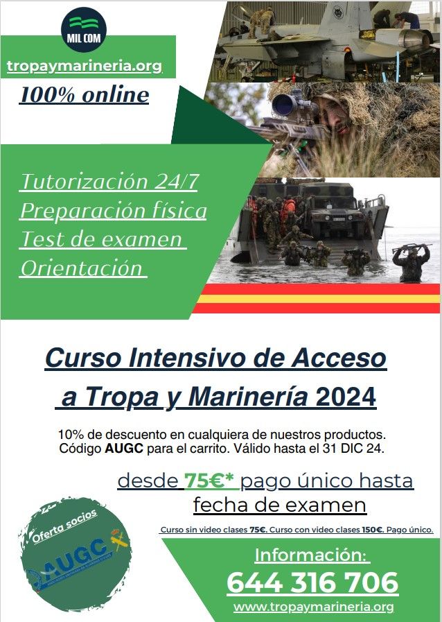 Prepara tu acceso a las fuerzas armadas de la mano de MILCOM y AUGC