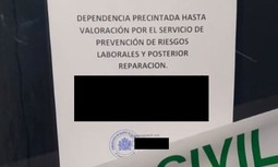 La Guardia Civil precinta sus instalaciones en Getafe hasta la valoración y reparación de la humedad de las paredes