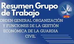 Resumen Grupo de Trabajo Orden General Organización y funciones de la gestión económica de la Guardia Civil
