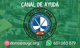 AUGC habilita un canal de ayuda directa para asistir a todos los guardias civiles y familiares afectados por la DANA en Valencia