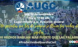 #NosRobaLaGuardiaCivil: nueva campaña en redes sociales como acción previa a la concentración de mañana contra el reparto de la Productividad
