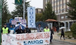 AUGC-Valladolid se manifiesta ante el Director General en favor de una jornada laboral digna. Donde estaban el resto de asociaciones?