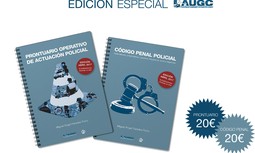 El 'Código Penal Policial' y el 'Prontuario Operativo de Actuación Policial', disponibles para afiliados de AUGC con un gran descuento