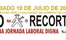 10 DE JULIO CONCENTRACIÓN DE AUGC ANTE LA DELEGACIÓN DEL GOBIERNO EN CANTABRIA