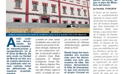 La denuncia sobre el mal estado de los cuarteles en la Región, tema de apertura del nuevo boletín de AUGC Murcia