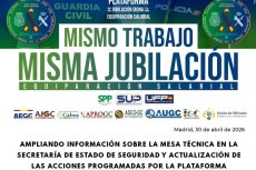 Ampliando información sobre la mesa técnica en la Secretaría de Estado de Seguridad y actualización de las acciones programadas por la Plataforma.