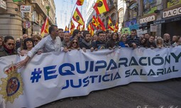 AUGC Andalucía participó activamente en la manifestación para la equiparación salarial del 18N en Madrid