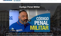 AUGC estrena en su web especial Elecciones al Consejo un vídeo en el que expresa su rechazo contra el Código Penal Militar