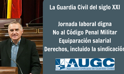 Alberto Moya, en el Congreso: "La mejor forma de garantizar un marco de derechos para los guardias civiles es reconocer la sindicación"