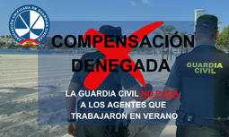 AUGC denuncia que el Estado Mayor de la Guardia Civil cambia las reglas para no pagar compensaciones por renuncia a vacaciones