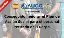 Tras años de presión de AUGC, la Guardia Civil por fin impulsa un plan de acción social para los retirados del Cuerpo.