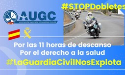 AUGC vuelve a ser tendencia nacional en España en redes sociales con su campaña #LaGuardiaCivilNosExplota