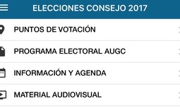 La App de AUGC incorpora toda la información sobre las elecciones al Consejo