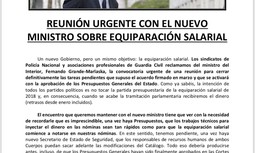 Reunión urgente con el nuevo ministro sobre equiparación salarial