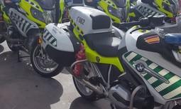 Las motocicletas de la Guardia Civil de Tráfico incumplen la legislación
