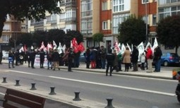 Representantes de AUGC León se concentran durante los fastos organizados para homenajear al nuevo General Jefe de la Zona