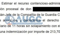 AUGC fija doctrina: El Tribunal Supremo anula el criterio de la Guardia Civil de aplicar un descanso menor de 11 horas, dándonos así la razón