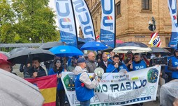 Guardias civiles y policías nacionales se concentran en Sevilla para exigir el reconocimiento como profesión de riesgo y más medios policiales