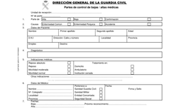 Descarga: Parte médico de baja Guardia Civil