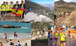 Cinco mujeres guardias civiles vencen al reto de la Ruta de las Fortalezas en Cartagena
