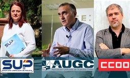 CCOO, AUGC y SUP hacen un llamamiento al Gobierno para reforzar la interlocución con los representantes de los agentes