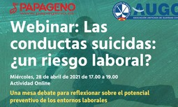 Webinar: "Las conductas suicidas: ¿un riesgo laboral?”.