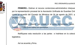 AUGC tumba en el Tribunal Supremo el acuerdo del Consejo de Ministros que pretendía unificar las Comandancias de Oviedo y Gijón