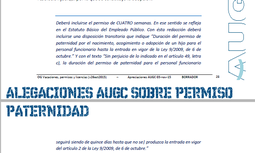 Permiso de paternidad. Gracias a AUGC se amplia el plazo para los Guardias Civiles y disfrutarán de 28 días