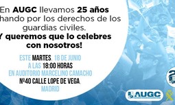 AUGC celebra su 25 aniversario con un acto en el que se presenta el libro que relata su última década