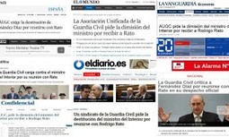 Gran repercusión del comunicado de AUGC solicitando la destitución del Ministro por recibir a Rato