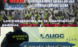 AUGC presente en el 1º de mayo para reivindicar una Jornada Laboral Digna