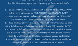 Abierto el plazo para el voto por correo a las elecciones al Consejo