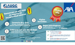 AUGC y AXA renuevan su seguro de incapacidad laboral