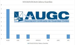 AUGC volverá a ser con mucha diferencia la asociación profesional con mayor presencia en el Consejo de la Guardia Civil
