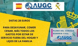 La Directora General, María Gámez, recoge la propuesta de AUGC para aumentar la cuantía en concepto de "dieta"