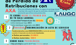 AUGC vuelve a marcar la diferencia y ofrece a sus afiliados el mejor seguro de pérdida de retribuciones