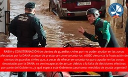 Rabia y consternación de cientos de guardias civiles por no poder ayudar en las zonas afectadas por la DANA