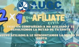 Ser parte del cambio en la Guardia Civil con AUGC, ahora a mitad de precio