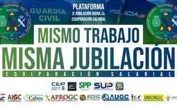 La Plataforma por una Jubilación Digna y la Plena Equiparación Salarial integrada por guardias civiles y policías vuelve a reunirse con el PP